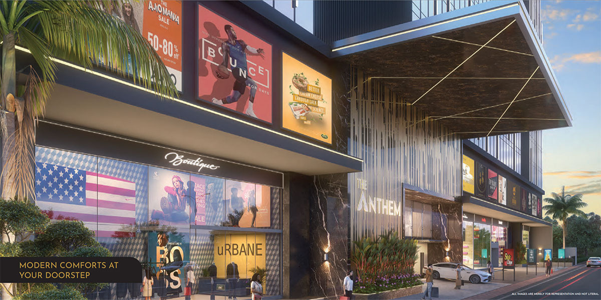 Commercial spaces at The Anthem